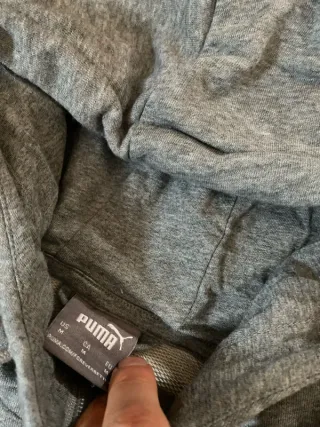 Sudadera Puma con cremallera gris