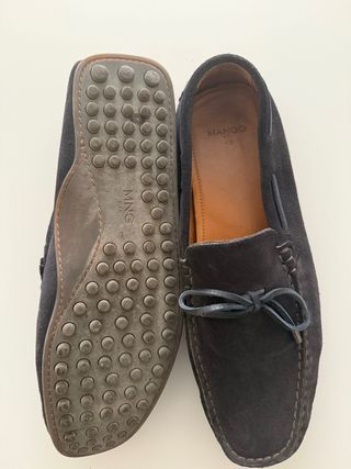 Mocasines Mango Azul Talla 43