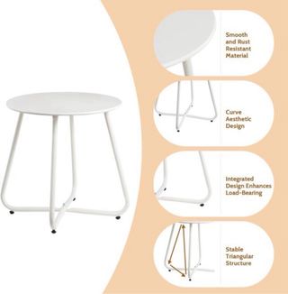 Mesa Metal disponible en varios colores