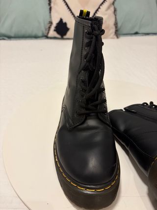 Botas militares negras plataforma
