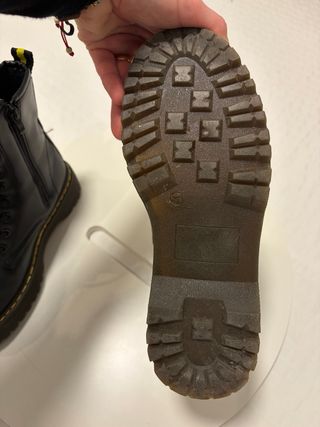 Botas militares negras plataforma