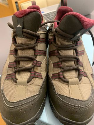 Zapatos de montaña Quechua beige/marrón