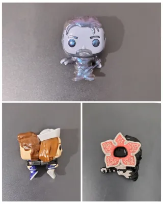 Pack Funko Pop Steve+Robin, Hopper y Demo Negro