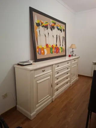 Bufet Boiserie Blanco 241x42.5x91.5