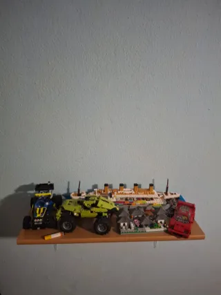 Lote de Legos: Barco, Coches y Casas