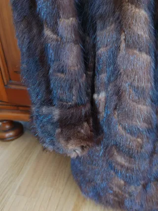 Chaquetón de piel marrón