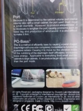 Altavoz Divoom iTour-wow Radio SD Portátil