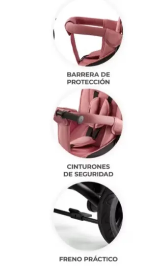 Triciclo Kinderkraft Rosa