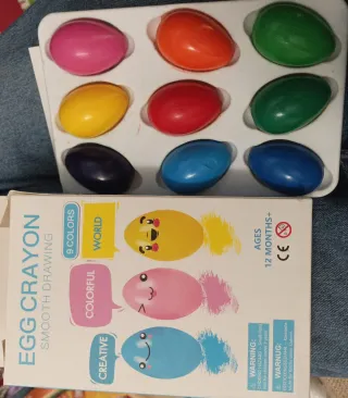 Crayones Huevo 9 Colores