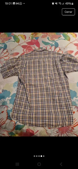 Camisa Zara Hombres Talla M Cuadros