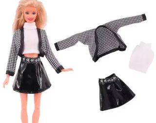 Ropa Barbie: Conjunto Chaqueta y Falda