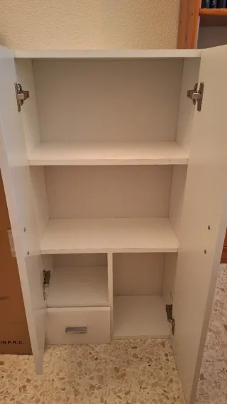 Mueble de baño blanco melamina