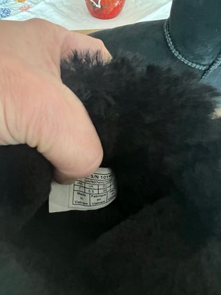 Stivali Ugg neri con lacci dietro