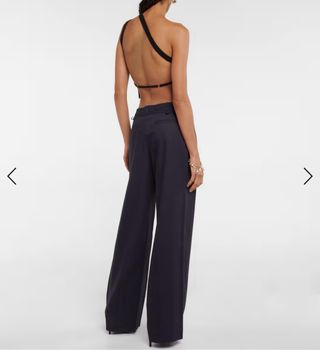 Top negro Bershka asimétrico verano