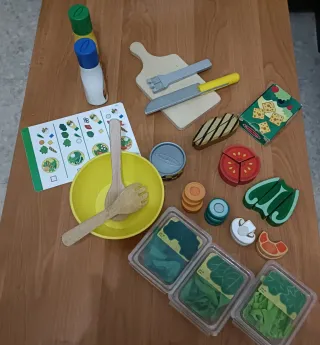 Juego de ensalada de juguete
