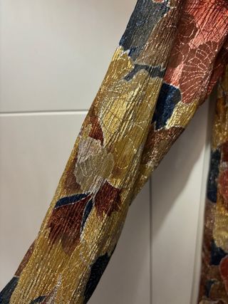 Vestido estampado floral largo