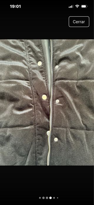 Bomber negra acolchada