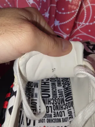 Scarpe Moschino Donna Beige/Rosso