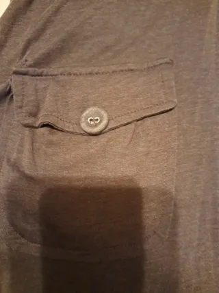 Vestido marrón corto con bolsillos