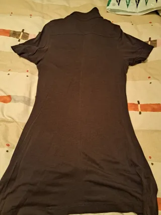 Vestido marrón corto con bolsillos