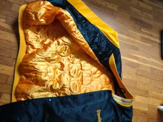 Chaqueta Steelers Negra y Amarilla Talla 4XL retro