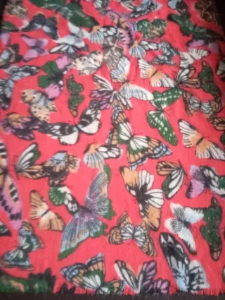 Bufanda Bimba y Lola Mariposas Roja