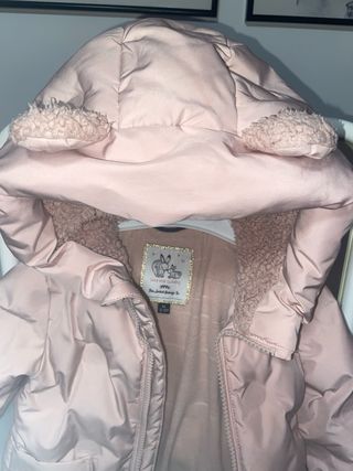 Abrigo niña 12/18 meses rosa