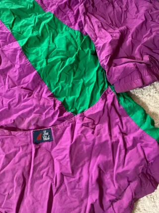 Chaqueta Retro Y2K Verde y Morado