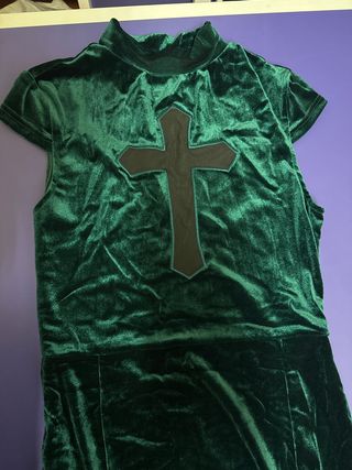 Disfraz Gótico Terciopelo Verde.