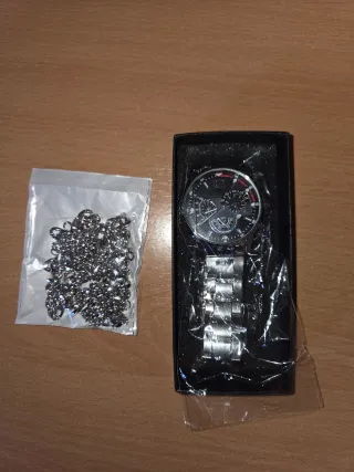 Reloj Plata con Cadena