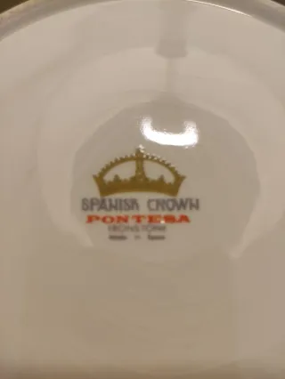 Sopera Pontesa porcelana dorada