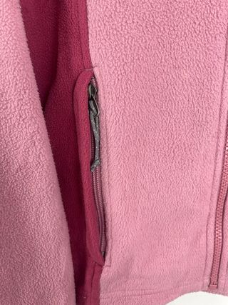 The North Face fleece two-tone pink