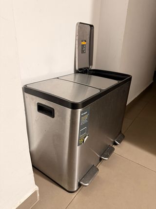 Cubo Basura Pedal El Corte Inglés 3 Compartimentos