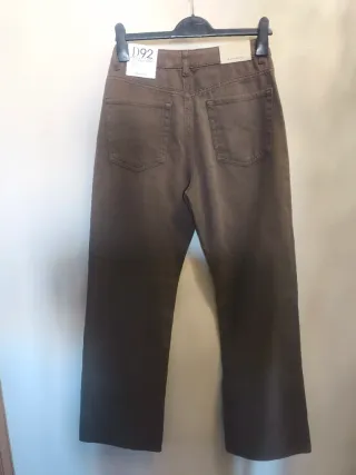 Jeans Stradivarius D92 Talla 38 Marrón Rectos