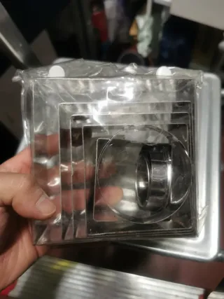 Set 6 Moldes Cocina Cuadrados Metal