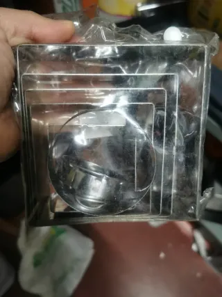 Set 6 Moldes Cocina Cuadrados Metal