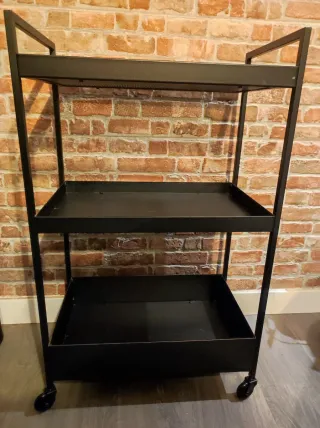 Carrello ausiliario Ikea NISSAFORS nero