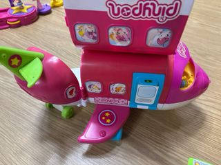Avión Pin y Pon Rosa con Accesorios