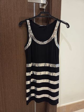 Camiseta fiesta tirantes lentejuelas