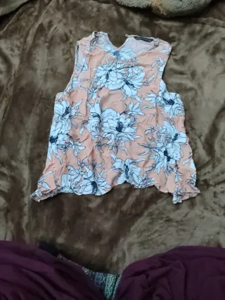 Camiseta Zara Talla XS Estampado Floral