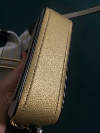 Bolso Marc Jacobs Beige y Dorado