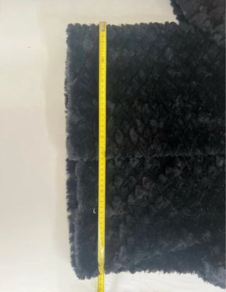 Pelliccia sintetica Rinascimento nera