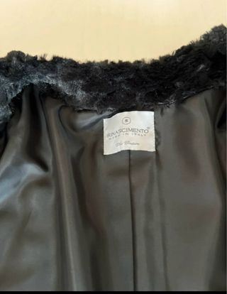 Pelliccia sintetica Rinascimento nera