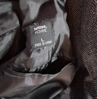 Abrigo Lefties gris hombre