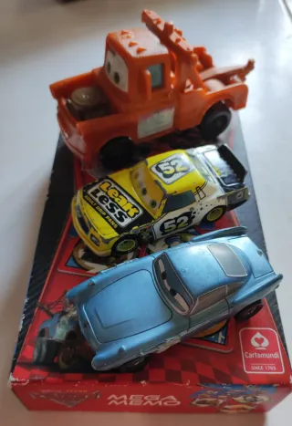 3 Coches Disney Pixar + Juego 4 en 1 Originales