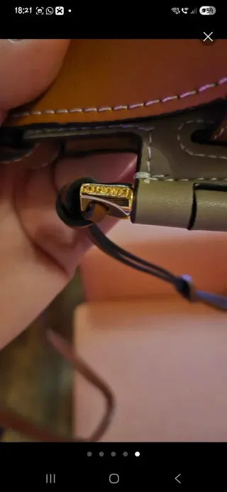 Bolso Piel Marrón y Gris Nuevo