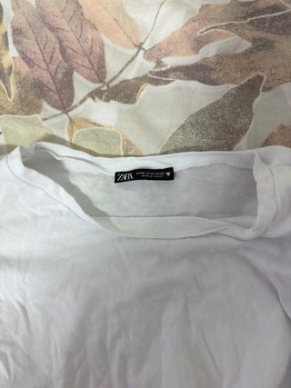 Camiseta Zara Blanca Talla M