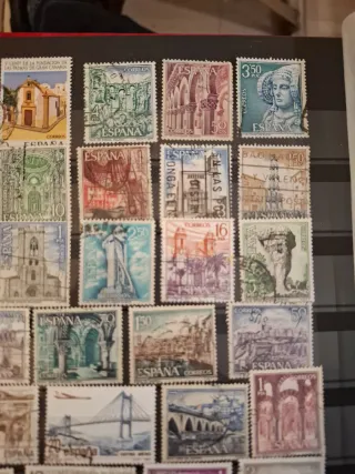 Hoja 50 Sellos España Monumentos y Paisajes