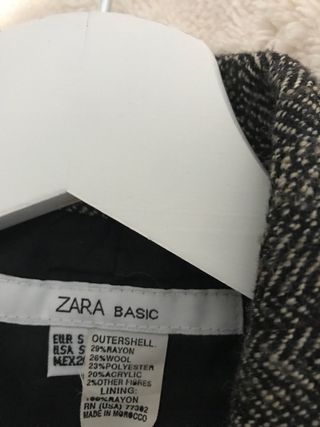Chaqueta de traje Zara gris mujer