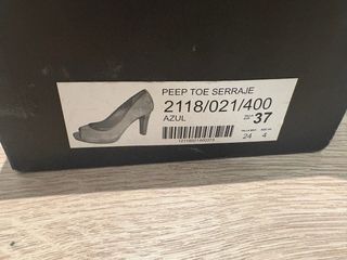 Zapatos Massimo Dutti Azul y Marrón